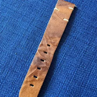 ColaReb Siena Tan leather watch strap (Made in Italy)