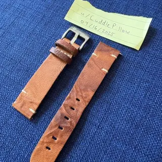 ColaReb Siena Tan leather watch strap (Made in Italy)