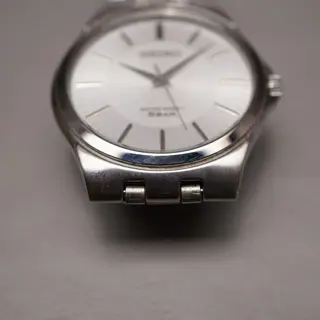 Seiko Spirit SCXP021 7N01 Silver Dial Integrated Bracelet Quartz Watch - $80