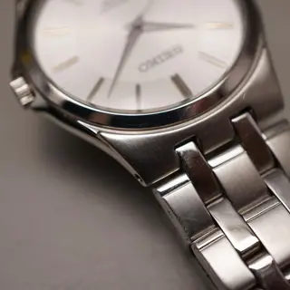 Seiko Spirit SCXP021 7N01 Silver Dial Integrated Bracelet Quartz Watch - $80