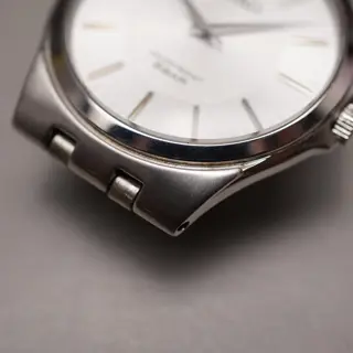 Seiko Spirit SCXP021 7N01 Silver Dial Integrated Bracelet Quartz Watch - $80
