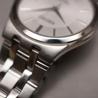 Seiko Spirit SCXP021 7N01 Silver Dial Integrated Bracelet Quartz Watch - $80