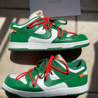 Off-White Dunk Pine Green size 10