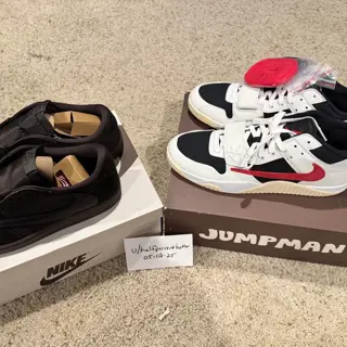 DS size 13 Jordan 1 TS Velvet and DS size 13 Jumpman Jack University Red. $300 each shipped and invoiced