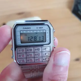 Casio C-801 Vintage calculator watch