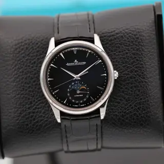 Jaeger LeCoultre. Ultra Thin. Full kit box and papers. Moonphase.
