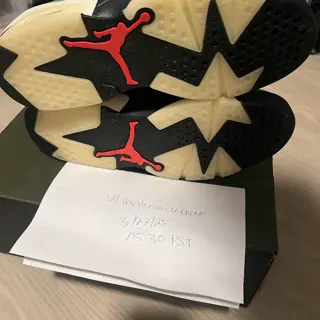 Jordan 6 Travis Scott Olive DS size 10