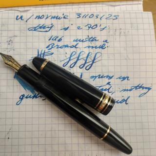 70s Montblanc 146, 14C stubby B, A2
