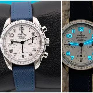 Omega Speedmaster. White ceramic. 38mm. Automatic. 🔥 Lume.