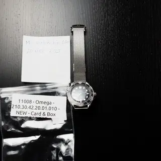 11008 - Omega 210.30.42.20.01.010 - 2025 NEW - Card & Box (Wooden box)-6040$