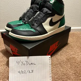 Jordan 1 Pine green 1.0 SZ 9.5 used $215
