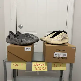 Lot of sneakers | SWIPE TO SEE ALL | SZ 9, SZ 9.5, SZ 10, SZ 10.5 | Jordan’s, Dunks, Yeezy, Adidas, Air Max, Nike x Sacai x KAWS, and Crocs | Prices $40 - $160
