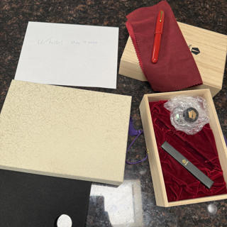 Namiki Emperor Vermillion / Pilot Custom Urushi / Pelikan M1000 Green CONUS