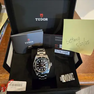 Tudor BB Black Bay Monochrome M7941A full kit on bracelet, 2024 warranty card