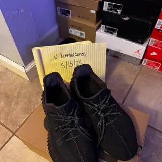 Yeezy 350 Black. US size 10.5. $200 obo