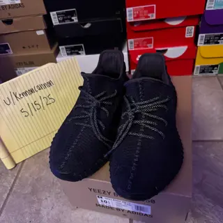 Yeezy 350 Black. US size 10.5. $200 obo