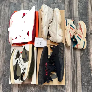 Travis 1 Low, Yeezy 350 & 500, Adidas x END. Sizes 9/9.5/10. New or VNDS.