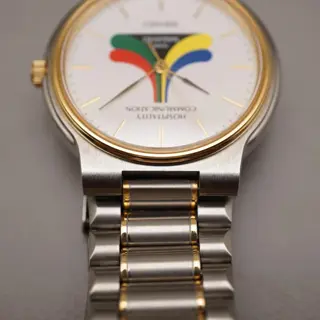 Vintage 1998 Seiko 5P31-6A50 Nagano Olympics Hospitality Two Tone Quartz Watch - $150