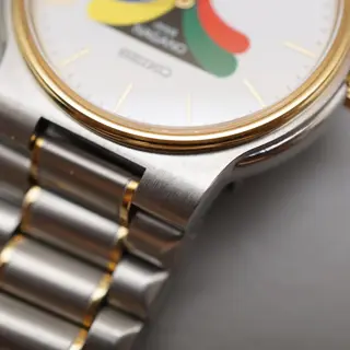 Vintage 1998 Seiko 5P31-6A50 Nagano Olympics Hospitality Two Tone Quartz Watch - $150
