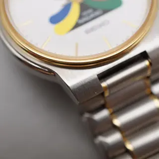 Vintage 1998 Seiko 5P31-6A50 Nagano Olympics Hospitality Two Tone Quartz Watch - $150