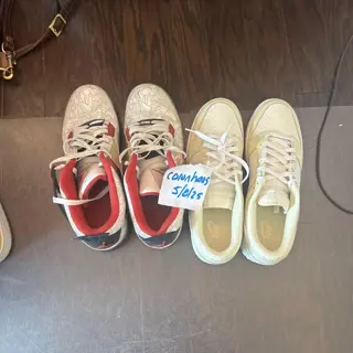 Nike Air Jordan Fusion 4 Premier White Laser, SZ 12 Used [$200] Nike Dunk Low, SZ 11.5 Used [$110]