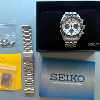 Seiko Speedtimer SSC813 🐼 w Two Bracelets
