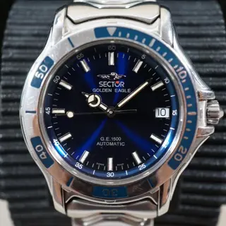 Sector Golden Eagle 1500 ETA 2824-2 No Limits Swiss Dive Watch Automatic - $430
