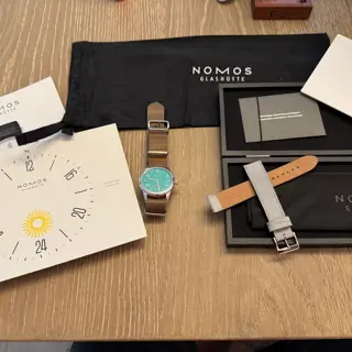 Nomos Club Campus 38 Electric Green - $1,300
