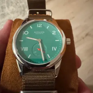 Nomos Club Campus 38 Electric Green - $1,300