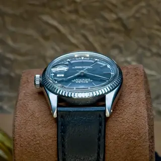 Rolex Datejust 16014 Black dial on Rolex Leather $4775