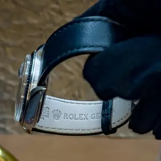 Rolex Datejust 16014 Black dial on Rolex Leather $4775