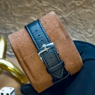 Rolex Datejust 16014 Black dial on Rolex Leather $4775
