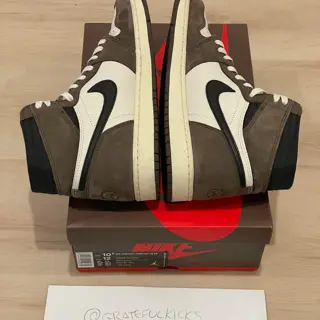 Travis Scott Jordan 1 High “Mocha” Size 10.5 - $900++