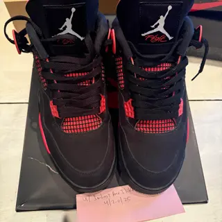 used size 11.5 red Thunder Jordan 4 $250 shipped