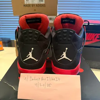 used size 11.5 red Thunder Jordan 4 $250 shipped