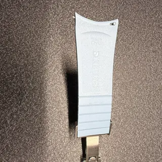 Delugs 24mm Baby Blue Curved CTS Rubber Strap mosaic pattern *$160*