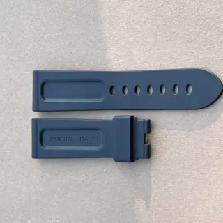3 Authentic OEM Panerai 24mm leather and rubber straps