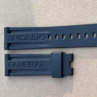 3 Authentic OEM Panerai 24mm leather and rubber straps