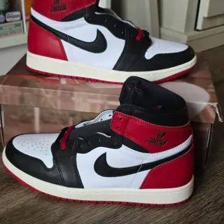 Size 10 - Air Jordan 1 Black Toe Reimagined - $150 shipped PayPal