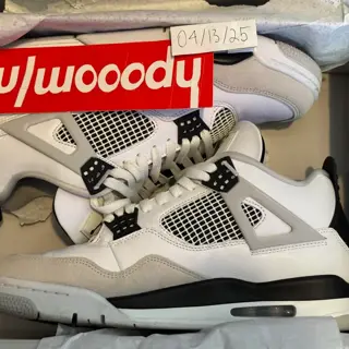 size 11 Jordan 4 ‘Military Black’ lightly used $240 shipped OBO