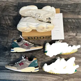 New Balance 990v2, Yeezy 500, adidas x END. Sz 9.5-10. I’ll cover shipping.