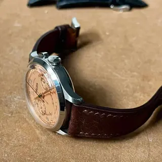 Vulcain Monopusher Chronograph Salmon - $1800
