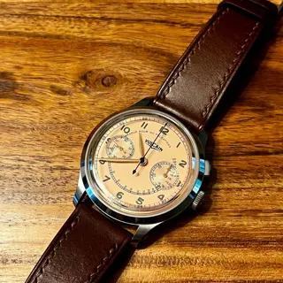Vulcain Monopusher Chronograph Salmon - $1800