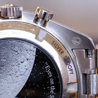 Omega Speedmaster Silver Snoopy Award 50th Anniversary FULL Set on Bracelet Ref 310.32.42.50.02.001