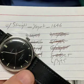 Vintage 1961 Omega Seamaster 600 - Technical Dial