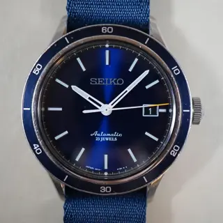 Seiko SARG015 6R15 JDM Sunburst Blue Automatic Watch - $300