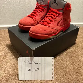 Jordan 5 Red Suede SZ 9.5 used $125