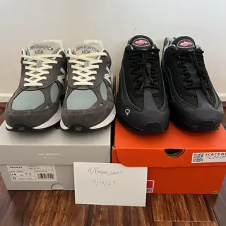 DS Corteiz Air Max 95 - Pink Beam Sz 15 $400 shipped & VNDS Kith New Balance 990v3 - Steel Blue Sz 14 $220 shipped