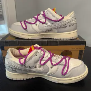 Nike dunk low off white lot 45 Sz 9 used og all $240 price reduction
