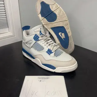 Jordan 4 military blue Sz 12 used no box $120 price reduction